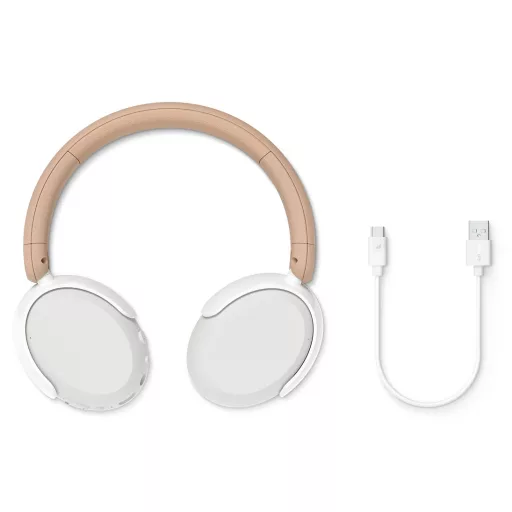 Philips 5000 series TAK5500AL/00 fejhallgató és headset Vezetékes és vezeték nélküli Fejpánt Hívás/zene Bluetooth Sárga, Fehér