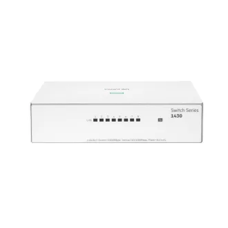   HPE Aruba Networking Networking Instant On Switch 8p Gigabit CL4 PoE 64W 1430 Beállítást nem igénylő (unmanaged) L2 Gigabit Ethernet (10/100/1000) Ethernet-áramellátás (PoE) támogatása Fehér