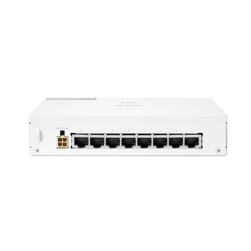HPE Aruba Networking Networking Instant On Switch 8p Gigabit CL4 PoE 64W 1430 Beállítást nem igénylő (unmanaged) L2 Gigabit Ethernet (10/100/1000) Ethernet-áramellátás (PoE) támogatása Fehér