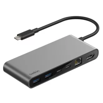   Belkin INC024HQSGY hálózati csatlakozó USB C-típus 10000 Mbit/s Szürke