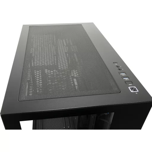 Inter-Tech C-703 Vision Midi Tower Fekete