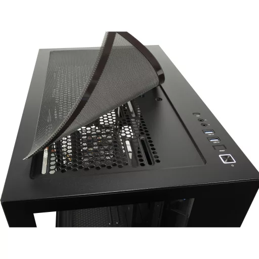 Inter-Tech C-703 Vision Midi Tower Fekete