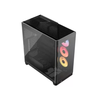   Corsair 4500X LX-R RGB Tempered Glass Mid-Tower, Black Midi Tower Fekete