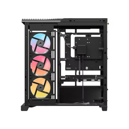 Corsair 4500X LX-R RGB Tempered Glass Mid-Tower, Black Midi Tower Fekete