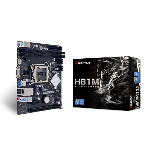 Biostar H81MHV3 3.0 H81 Intel® H81 LGA 1150 (H3 aljzat) Micro ATX