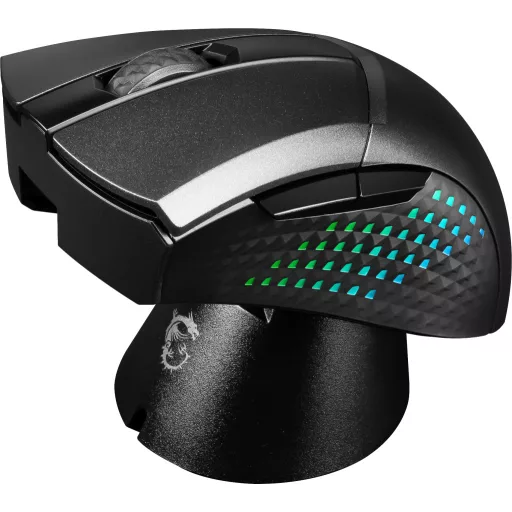 MSI CLUTCH GM51 LIGHTWEIGHT WIRELESS egér Játék Jobbkezes RF Wireless + Bluetooth + USB Type-C Optikai 26000 DPI