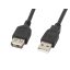 Lanberg CA-USBE-10CC-0007-BK USB kábel USB 2.0 0,7 M USB A Fekete