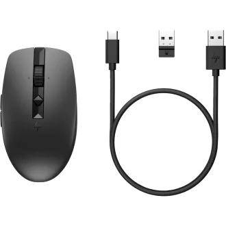   HP 710 Rechargeable Silent Mouse egér Irodai Kétkezes RF vezeték nélküli + Bluetooth 3000 DPI