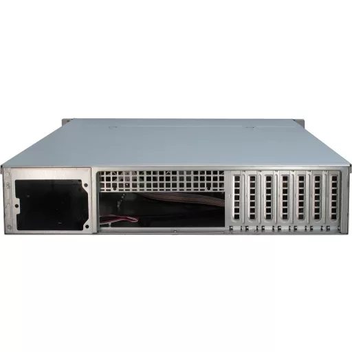 Inter-Tech IPC 2U-2412 Rack Fekete, Ezüst