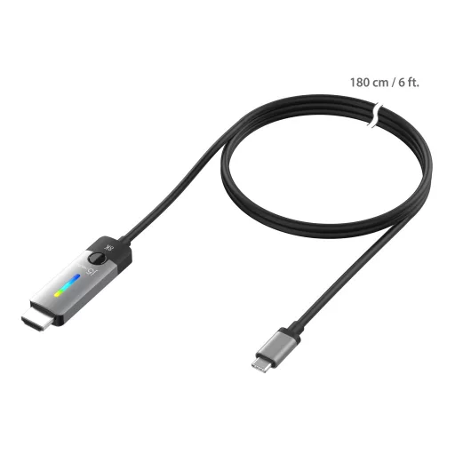 j5create JCC157 1,79 M USB C-típus HDMI Fekete, Szürke