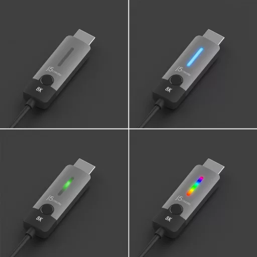 j5create JCC157 1,79 M USB C-típus HDMI Fekete, Szürke