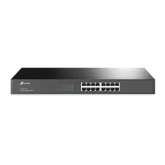   TP-Link TL-SG1016 Beállítást nem igénylő (unmanaged) Gigabit Ethernet (10/100/1000) 1U Fekete