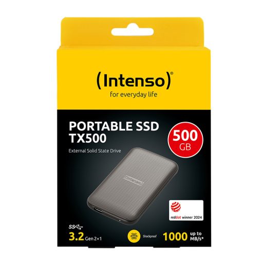 Intenso TX500 500 GB USB C-típus 3.2 Gen 2 (3.1 Gen 2) Barna