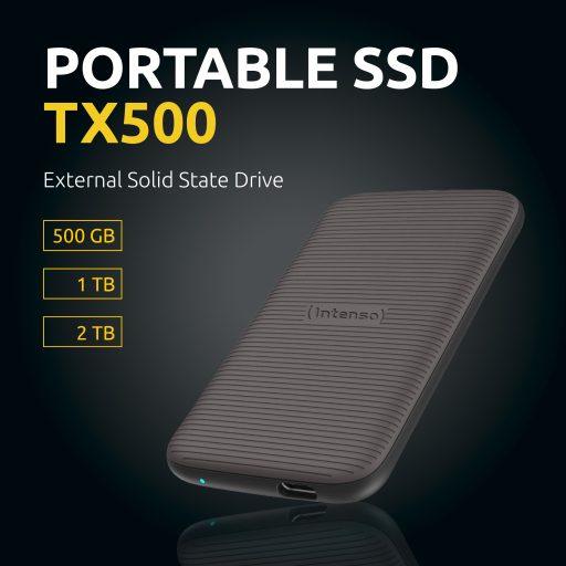 Intenso TX500 500 GB USB C-típus 3.2 Gen 2 (3.1 Gen 2) Barna