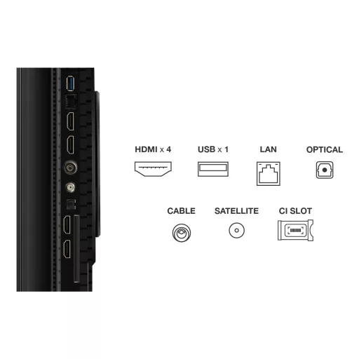 TCL P8K 55P8K televízió 139,7 cm (55") 4K Ultra HD Smart TV Wi-Fi Fémes 350 cd/m²