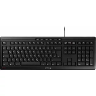  CHERRY STREAM KEYBOARD billentyűzet Irodai USB QWERTZ Cseh, Szlovák Fekete