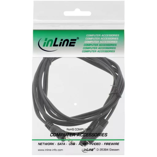 InLine 99300B audio kábel 2 M 3.5mm 2 x 3.5mm Fekete