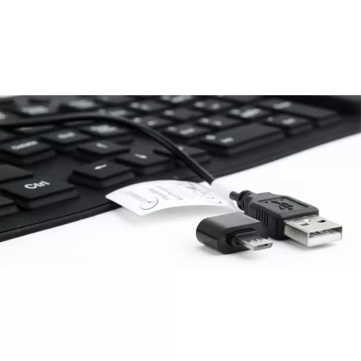 Gembird KB-109F-B billentyűzet USB + PS/2 QWERTY Fekete