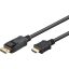 Goobay 64837 video átalakító kábel 3 M DisplayPort HDMI A-típus (Standard) Fekete