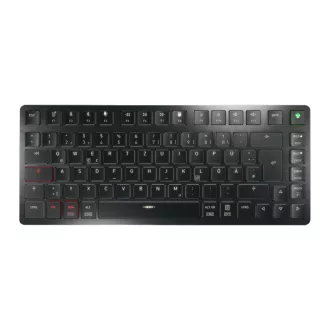   CHERRY KW X ULP 2.0 MINI billentyűzet Otthoni/irodai USB + RF Wireless + Bluetooth QWERTZ Német Fekete