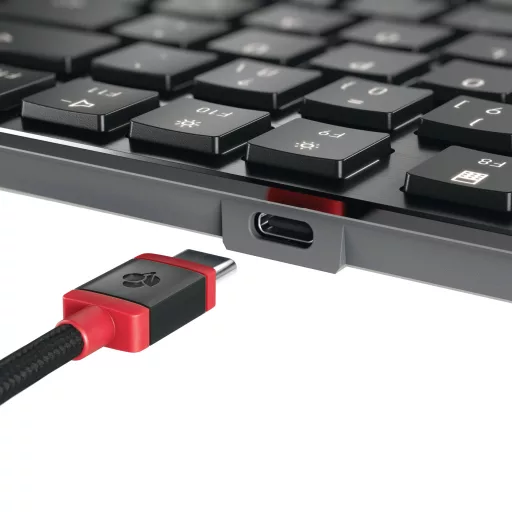 CHERRY KW X ULP 2.0 MINI billentyűzet Otthoni/irodai USB + RF Wireless + Bluetooth QWERTZ Német Fekete