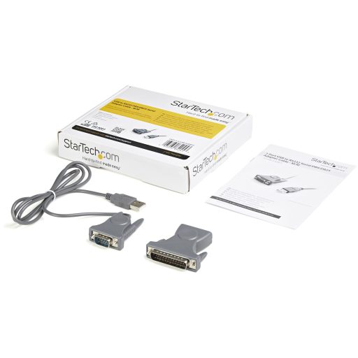 StarTech.com ICUSB232DB25 soros kábel Szürke 0,9 M USB A típus DB-9