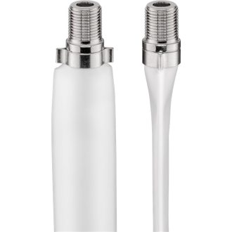 Goobay 11837 koax kábel 0,2 M F-típusú Fehér