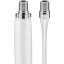 Goobay 11837 koax kábel 0,2 M F-típusú Fehér