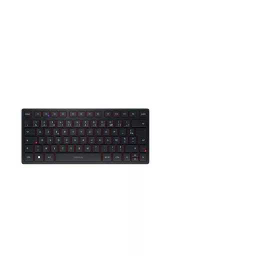 CHERRY KW 9200 MINI billentyűzet Univerzális USB + RF Wireless + Bluetooth AZERTY Francia Fekete