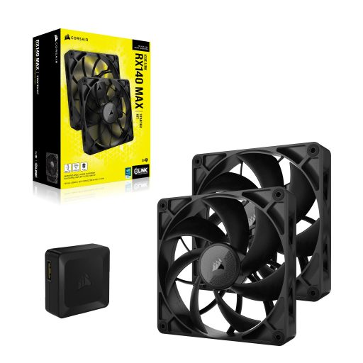 Corsair iCUE LINK RX140 MAX 14 cm Fekete 2 db