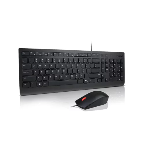 Lenovo 4X31R64414 billentyűzet Egér mellékelve Univerzális USB Német Fekete
