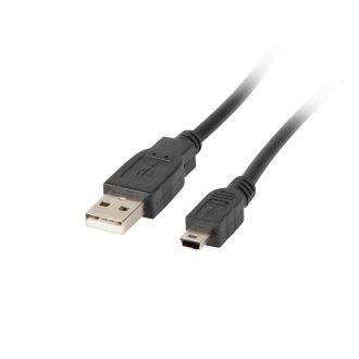   Lanberg CA-USBK-11CC-0018-BK USB kábel USB 2.0 1,8 M Mini-USB A USB A Fekete