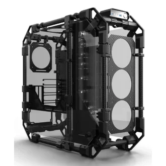 Alphacool Apex Pro Skeleton Full Tower Fekete, Szén