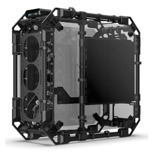 Alphacool Apex Pro Skeleton Full Tower Fekete, Szén