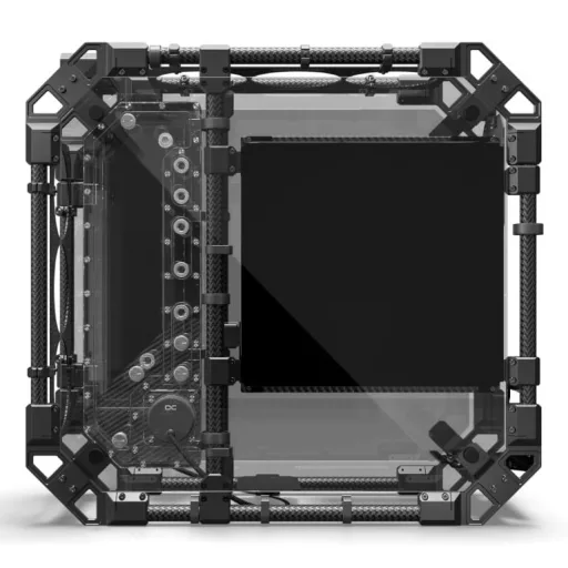Alphacool Apex Pro Skeleton Full Tower Fekete, Szén