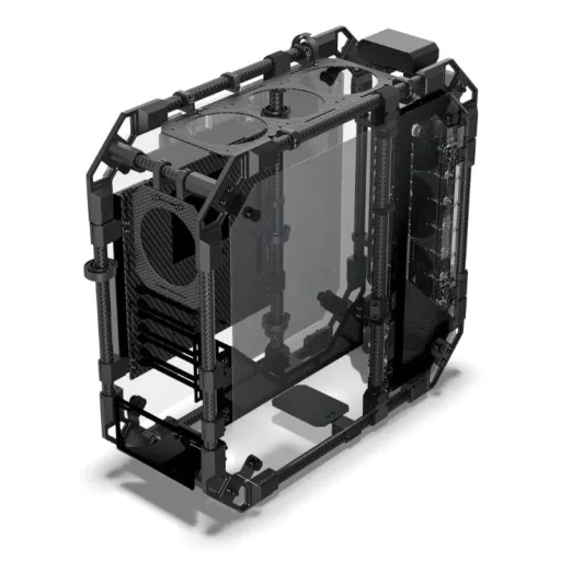 Alphacool Apex Pro Skeleton Full Tower Fekete, Szén