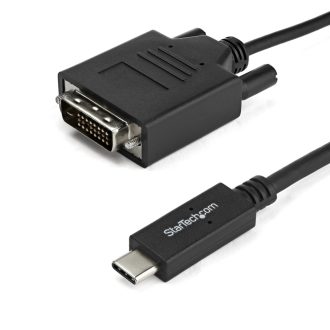   StarTech.com CDP2DVIMM2MB video átalakító kábel 2 M USB C-típus DVI-D Fekete