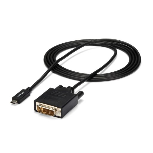 StarTech.com CDP2DVIMM2MB video átalakító kábel 2 M USB C-típus DVI-D Fekete
