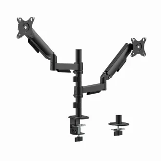   Gembird MA-DA2P-02 asztali TV konzol 81,3 cm (32") Fekete