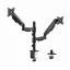 Gembird MA-DA2P-02 asztali TV konzol 81,3 cm (32") Fekete