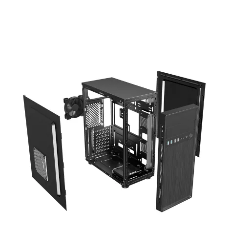 Gembird Fornax 160 Mini Tower Fekete