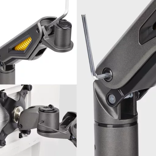 StarTech.com H1M1AG2-MONITOR-ARM asztali TV konzol 81,3 cm (32") Fekete