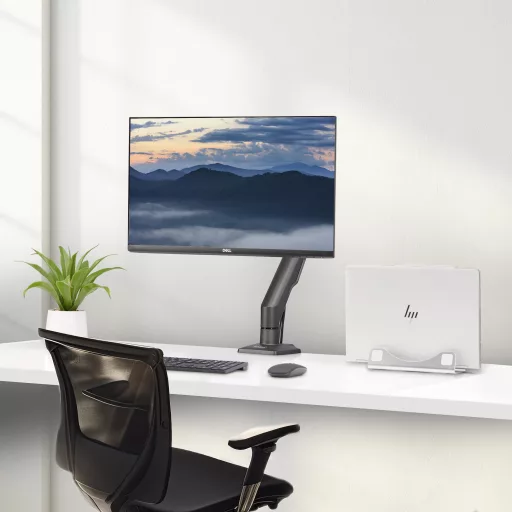 StarTech.com H1M1AG2-MONITOR-ARM asztali TV konzol 81,3 cm (32") Fekete