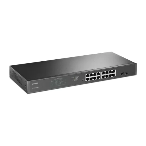 TP-Link TL-SG1218MPE Vezérelt L2 Gigabit Ethernet (10/100/1000) Ethernet-áramellátás (PoE) támogatása 1U Fekete