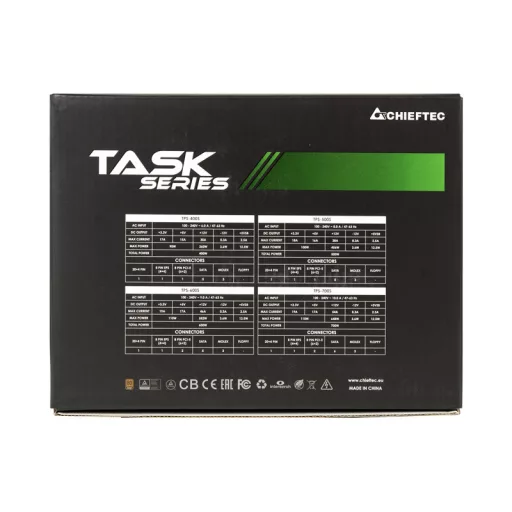 Chieftec Task TPS-600S 600 W 20+4 pin ATX ATX Fekete