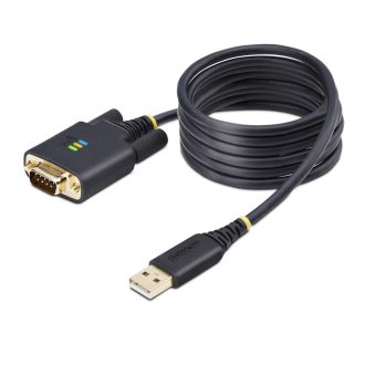   StarTech.com 1P6FFC-USB-SERIAL soros kábel Fekete 2 M USB A típus DB-9
