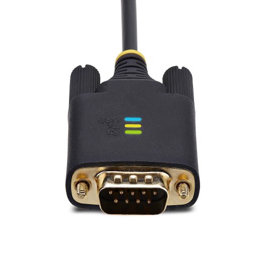 StarTech.com 1P6FFC-USB-SERIAL soros kábel Fekete 2 M USB A típus DB-9
