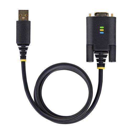 StarTech.com 1P6FFC-USB-SERIAL soros kábel Fekete 2 M USB A típus DB-9