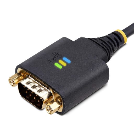 StarTech.com 1P6FFC-USB-SERIAL soros kábel Fekete 2 M USB A típus DB-9