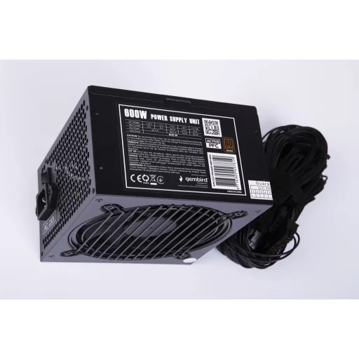 Gembird CCC-PSU80P-BBP-600 600 W 24-pin ATX ATX Fekete